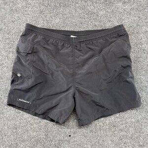 Watermen Shorts Mens Small Black Swim Trunks Built In Brief Elastic Waist Nylon